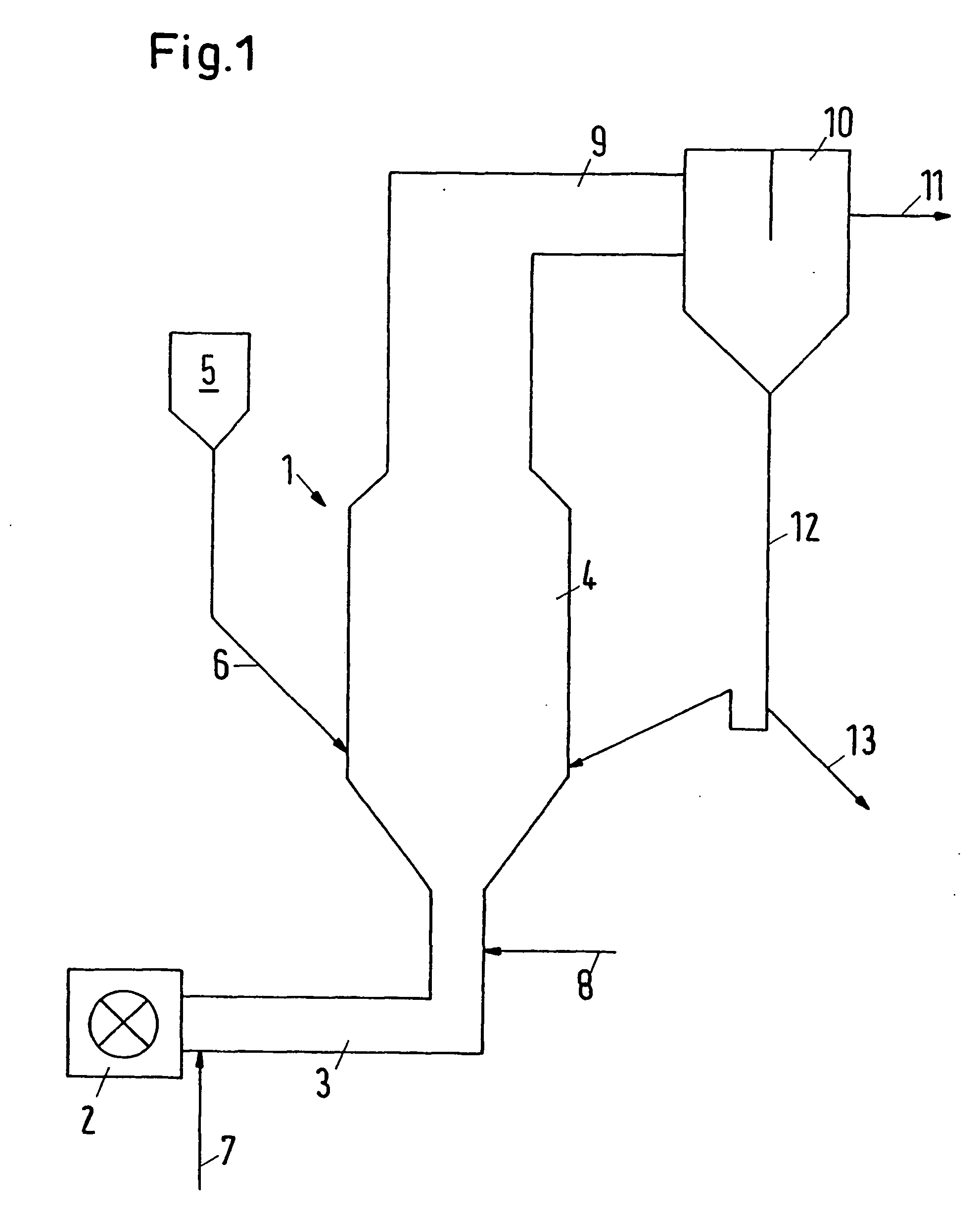 Method and plant for the thermal treatment of granular solids