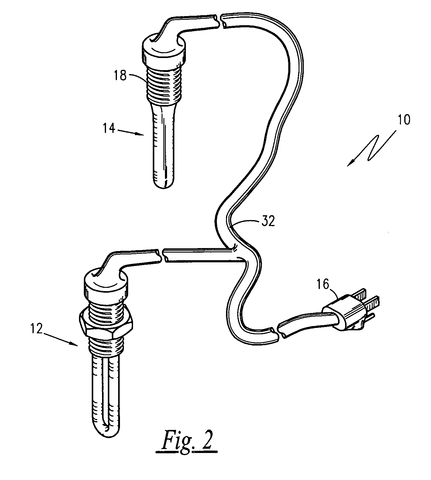 Heating element for fuel tank