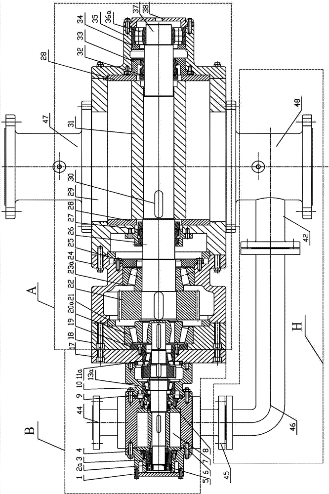 Rotor mechanical pumping foam proportional mixing device