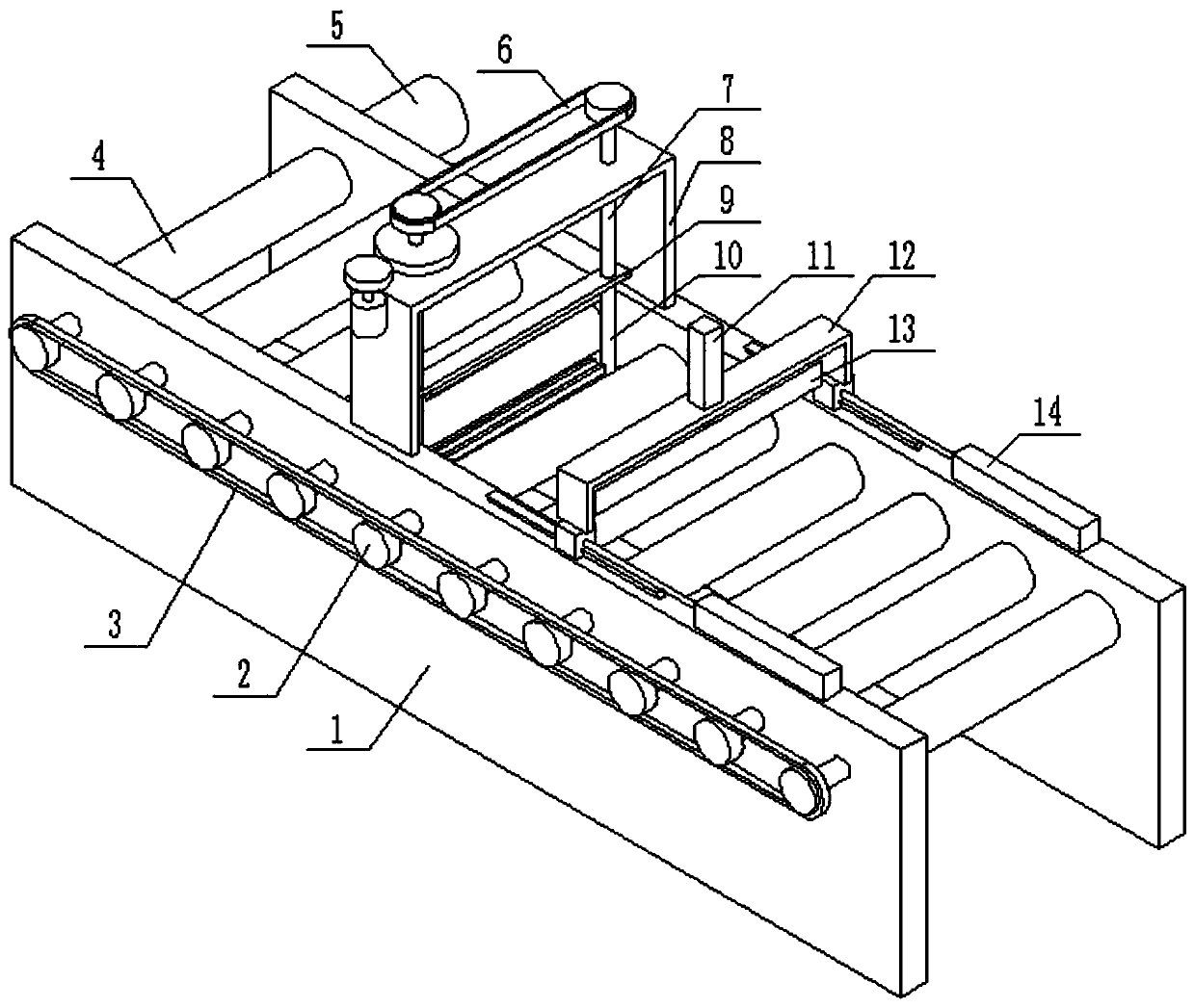 Cutting device for package printing and using method thereof