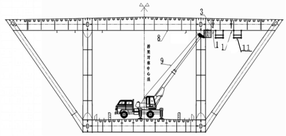 A construction method for steel truss girder inspection vehicle track installation