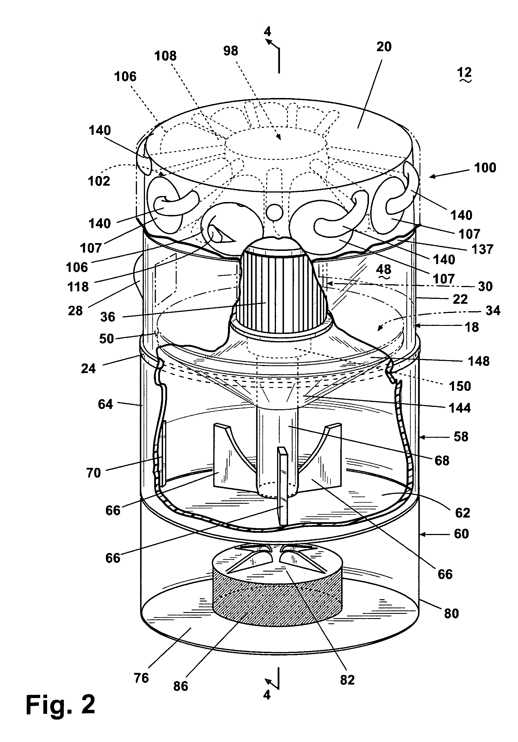 Vacuum cleaner with multiple cyclonic dirt separators and bottom discharge dirt cup