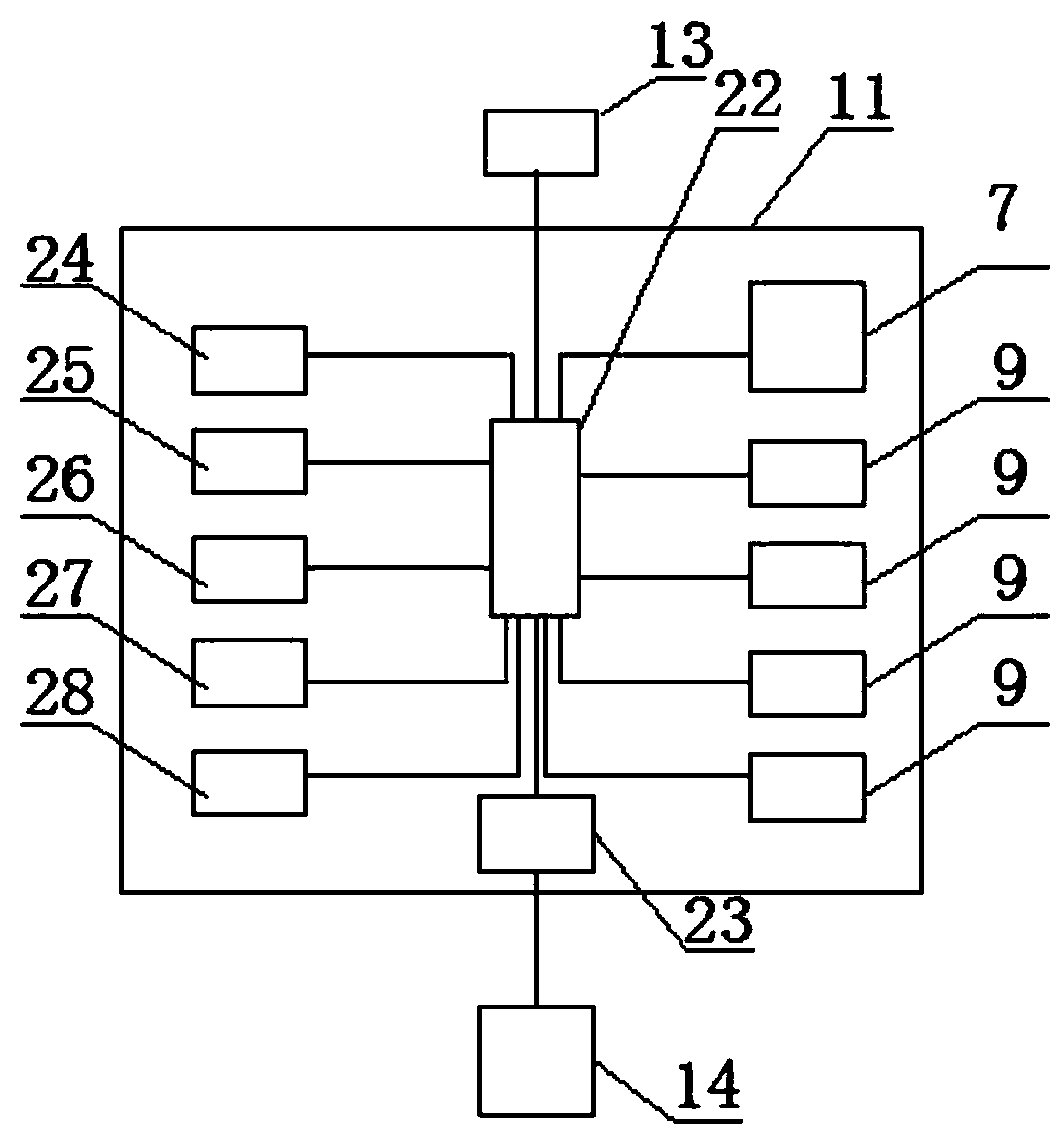 Duct type multi-rotor tethered drone and control system thereof