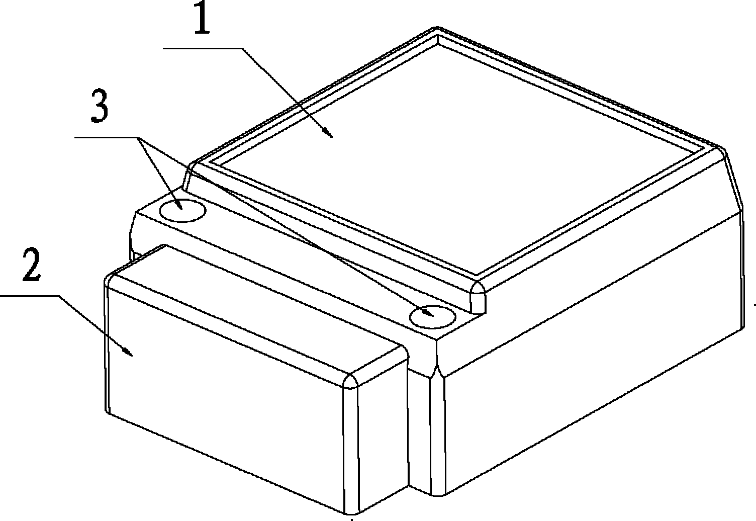 Lead seal structure of electric energy meter