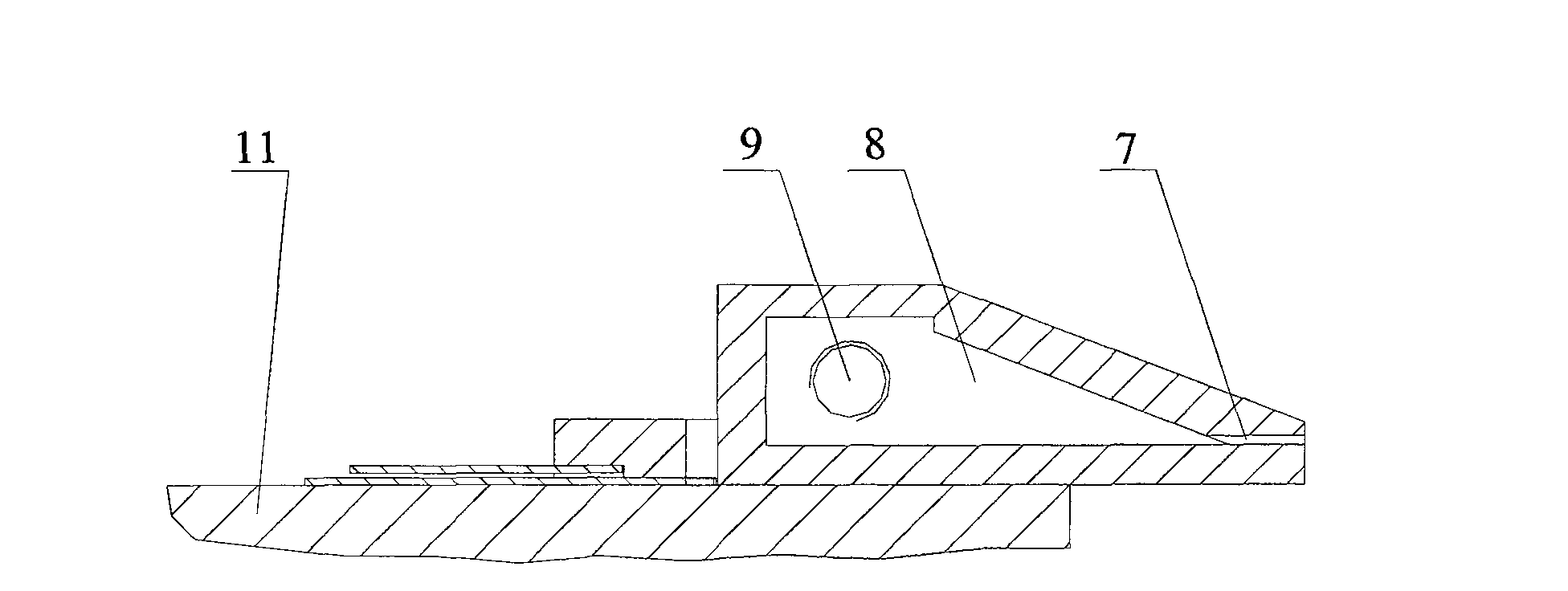 Air blowing nozzle for rolling production