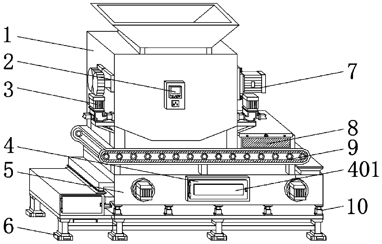 Refining classified disposal device for construction waste