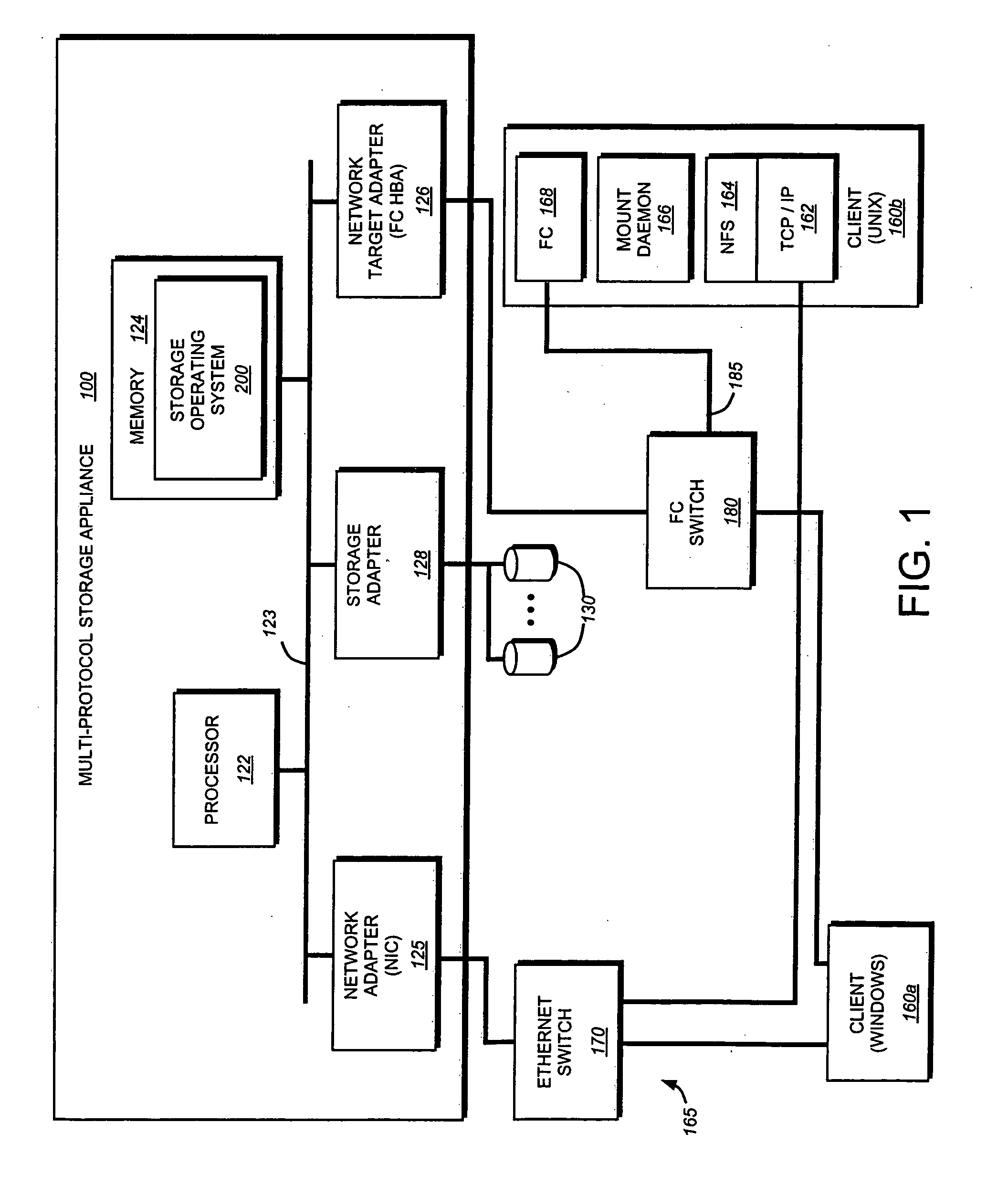 System and method for transparently accessing a virtual disk using a file-based protocol