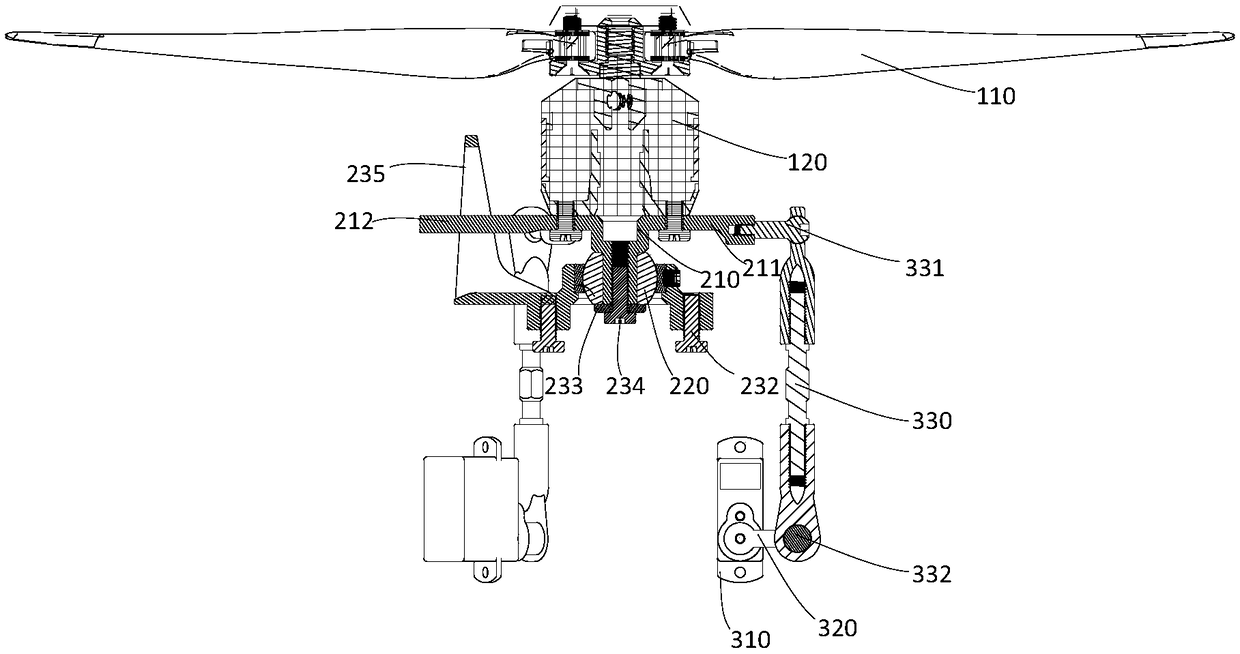 An unmanned aerial vehicle rotor structure and an unmanned aerial vehicle