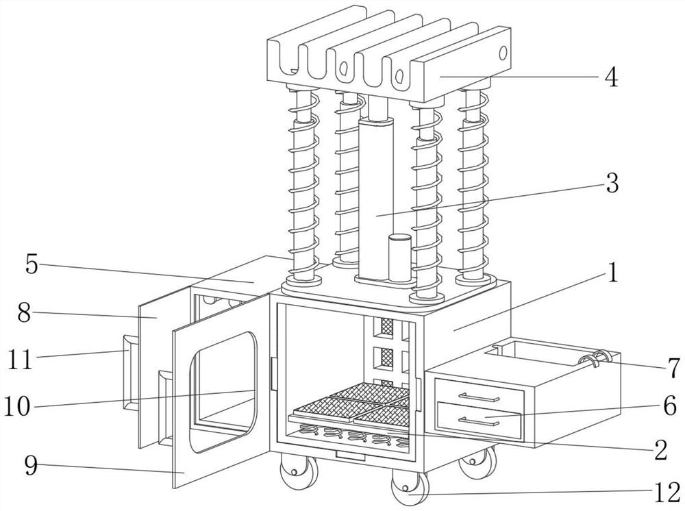 Hospital anesthesia equipment pipeline supporting equipment