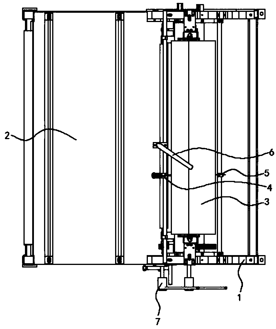 Novel glue scraping and gluing machine