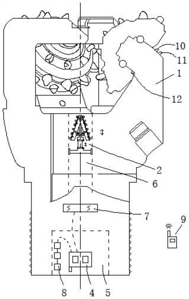 Roller bit with geological image collecting and stratum sampling functions