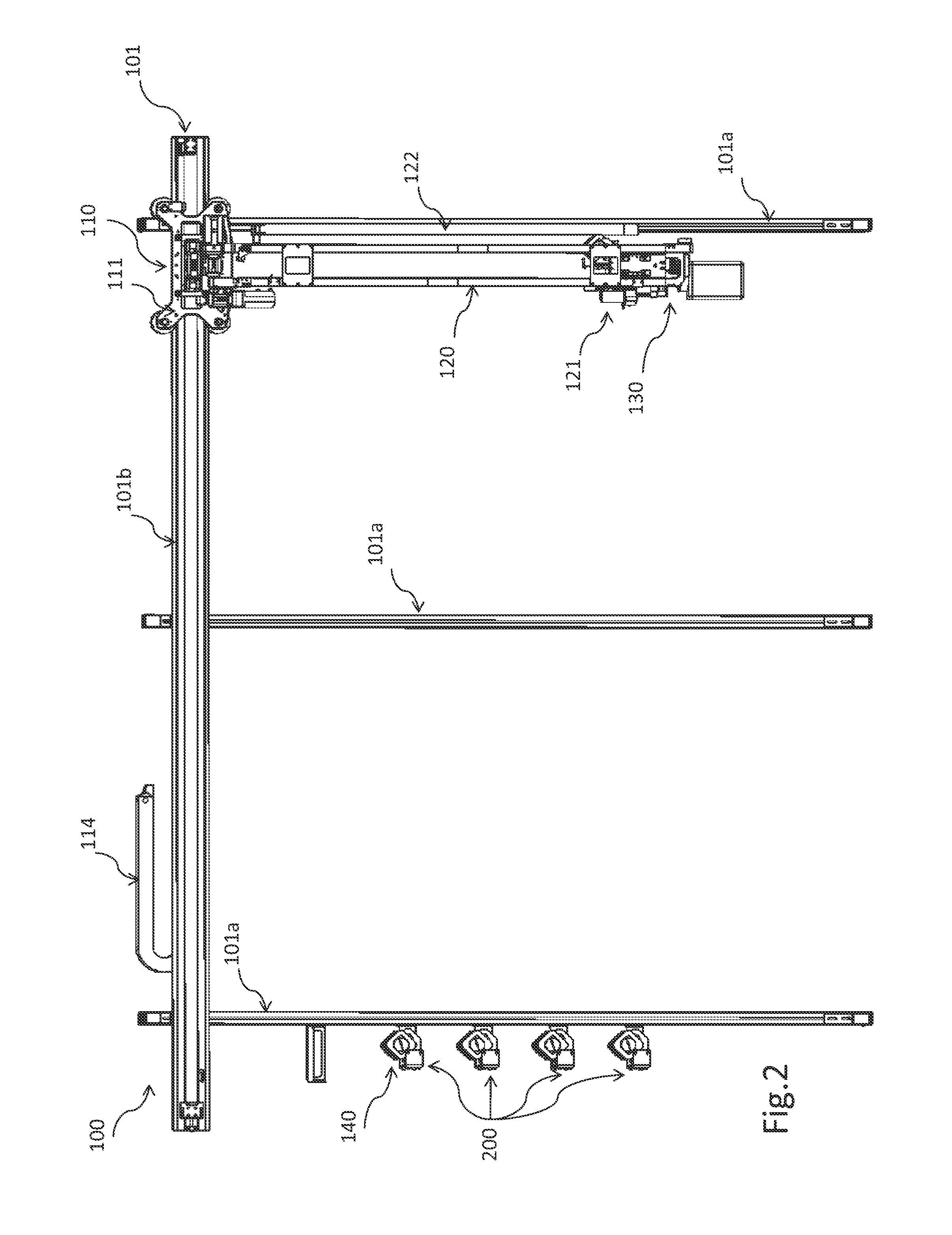 Automated system for controlled distribution of substances to animal containment devices in an animal housing facility
