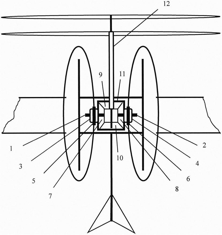 Combined type single-row rotor wing tilting aircraft