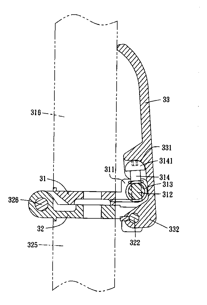 Double-locking improved structure of bicycle folder