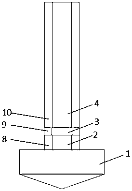 Multi-supply central return pipe vertical buried pipe heat exchanger