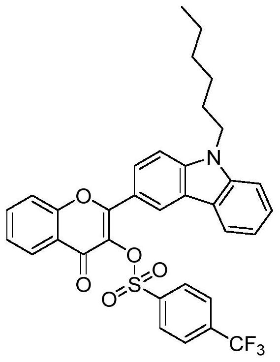 Flavonol sulfonate photoacid generator and preparation method thereof