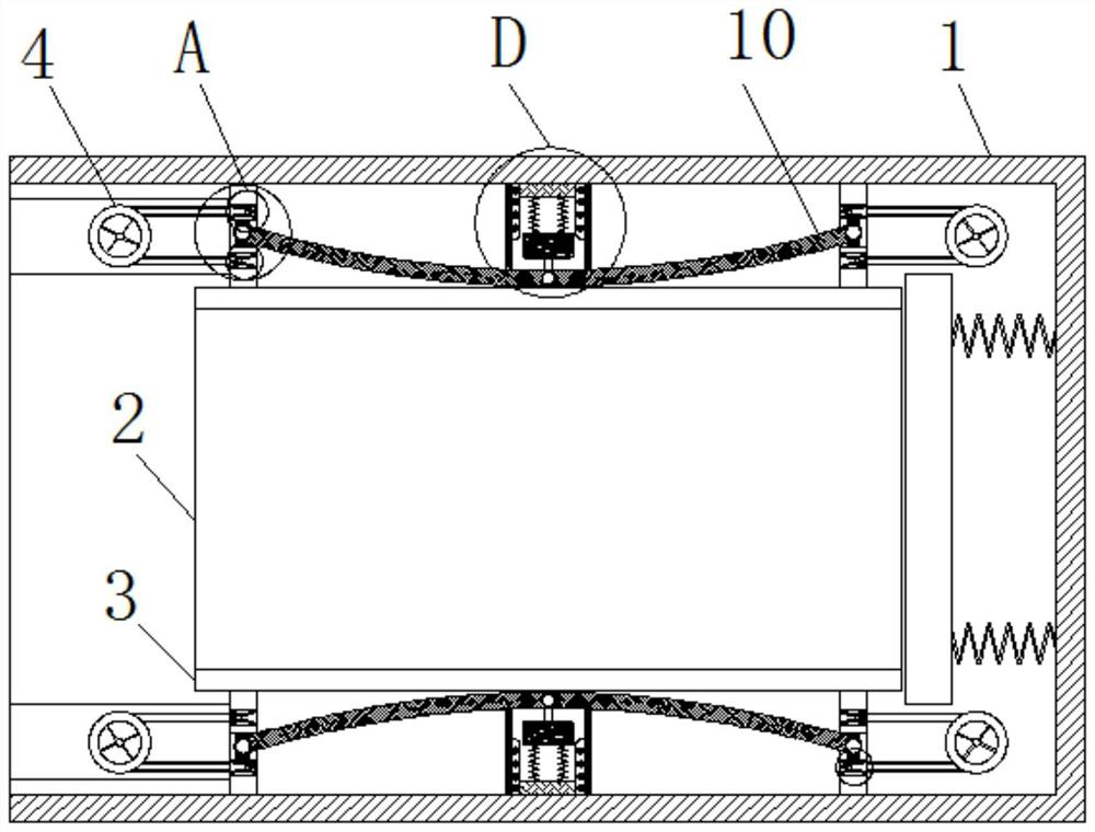 Lithium battery expansion explosion protection device based on electromagnetic induction principle