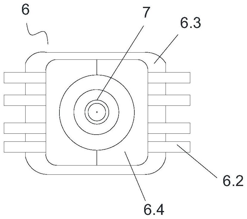 Air cooling device for cutting pick manufacturing