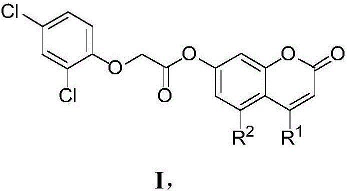 7-aryloxyacetyl coumarin compound and application thereof in pesticides