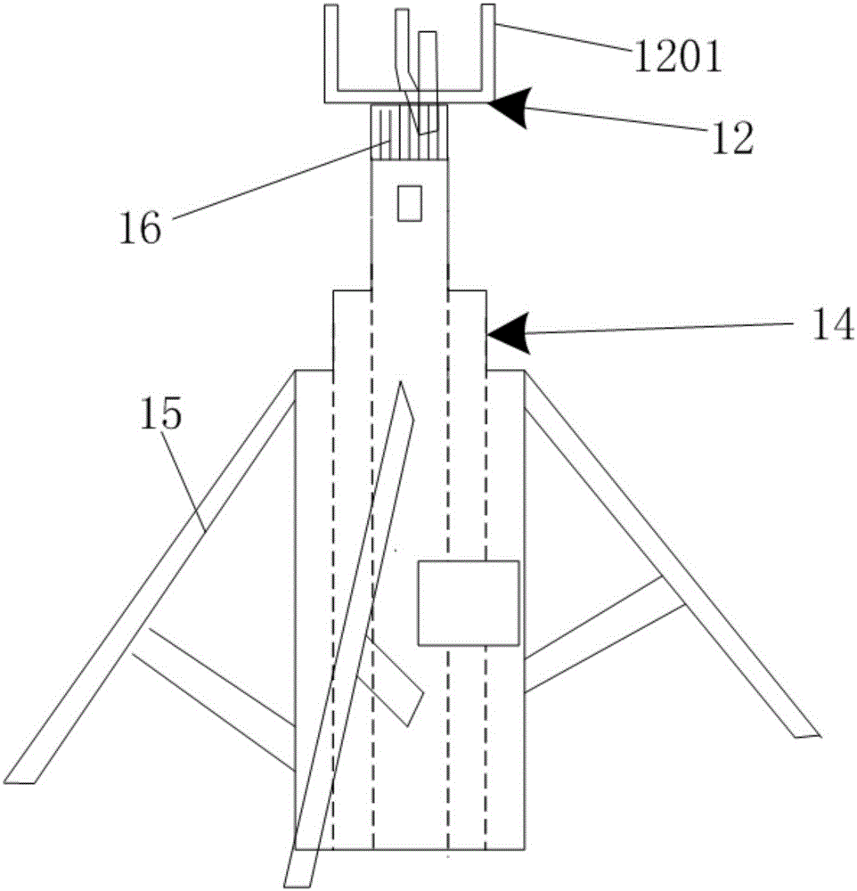 High altitude grounding device grounding clamp mechanism