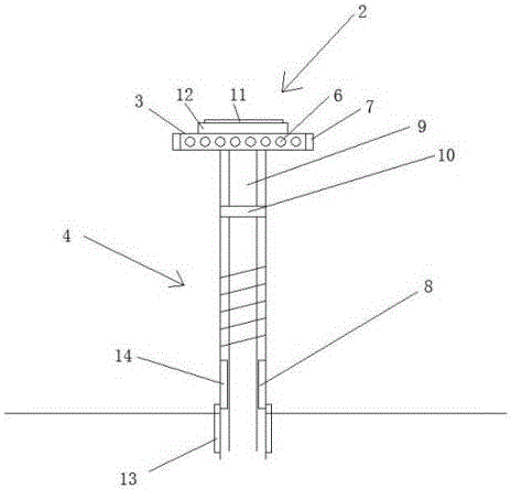 Garden irrigating device and use method thereof