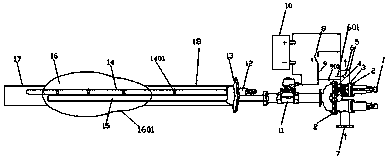 Slurry pocket slurry-injecting anchorage rod with control system and using method