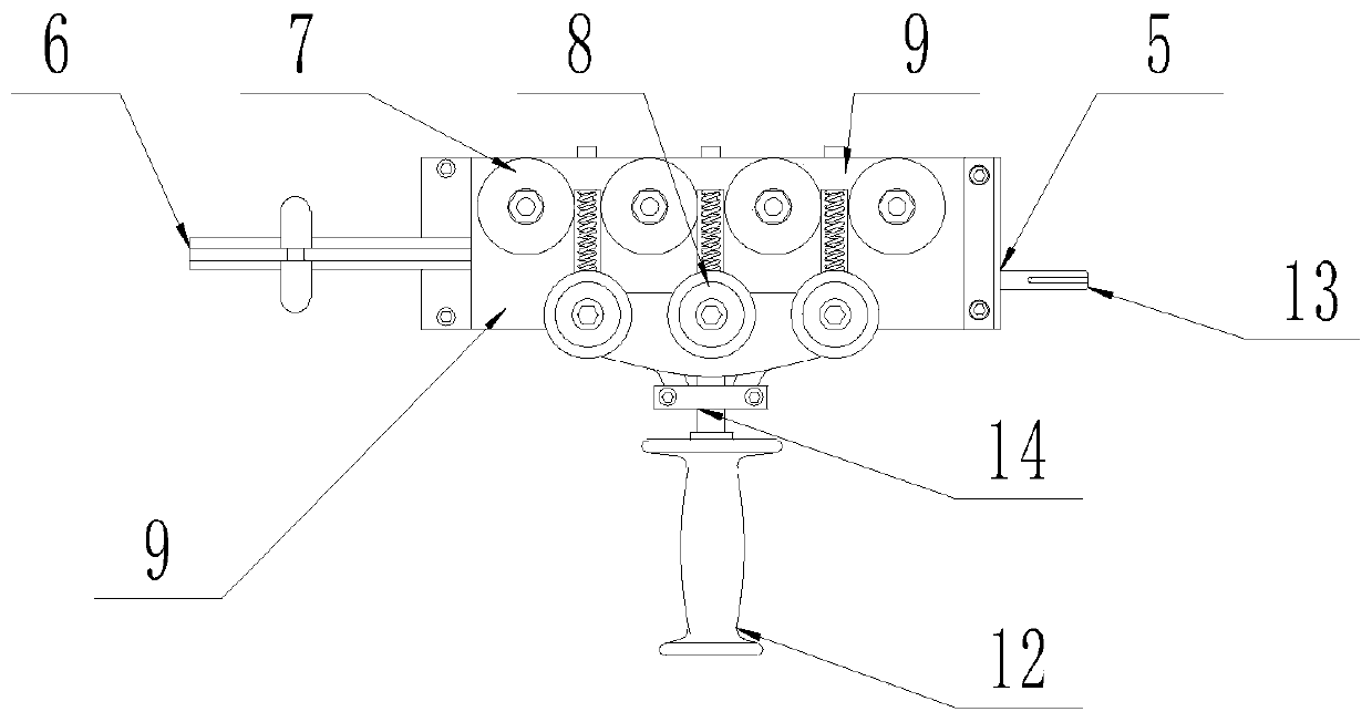 Tractor, pipe tool drift diameter device and method