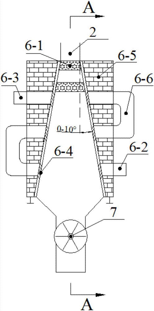Afterheat recycling device for bottom slag of circulating fluidized bed boiler