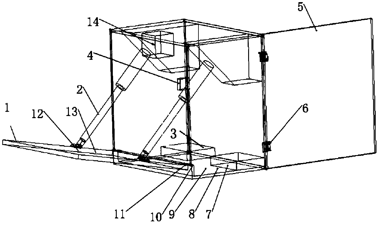 Intelligent express box for unmanned distribution scene