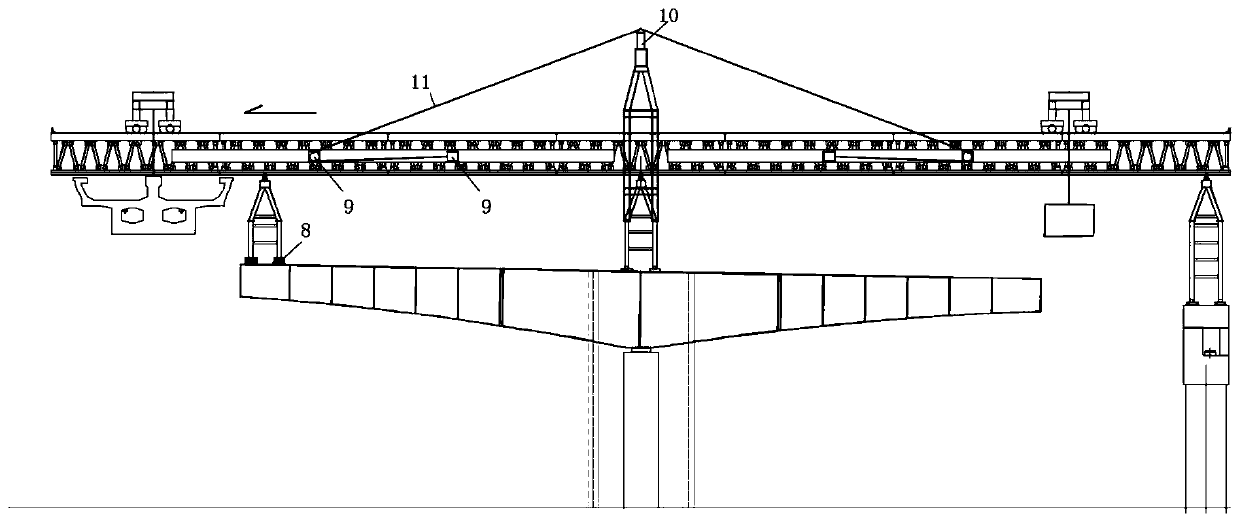 Constant load control device and method of bridge erecting machine
