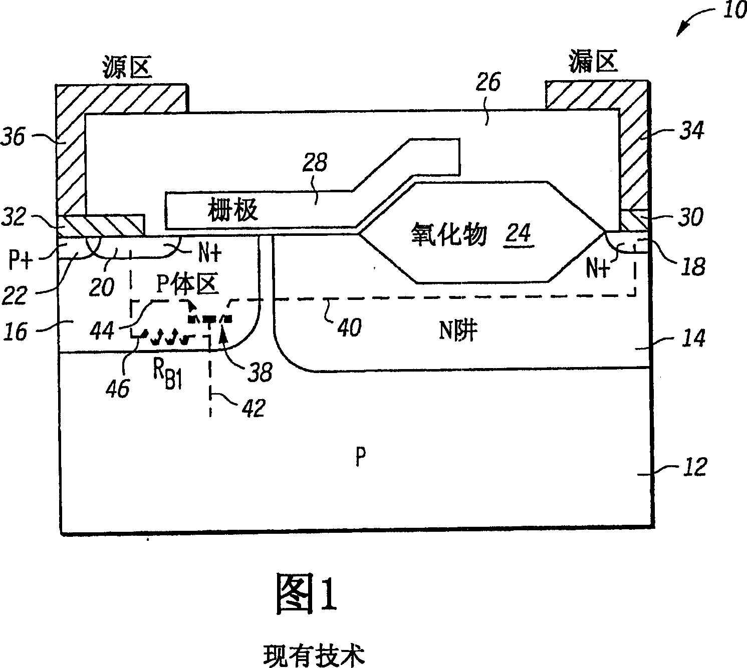High current MOS device with avalanche protection and method of operation