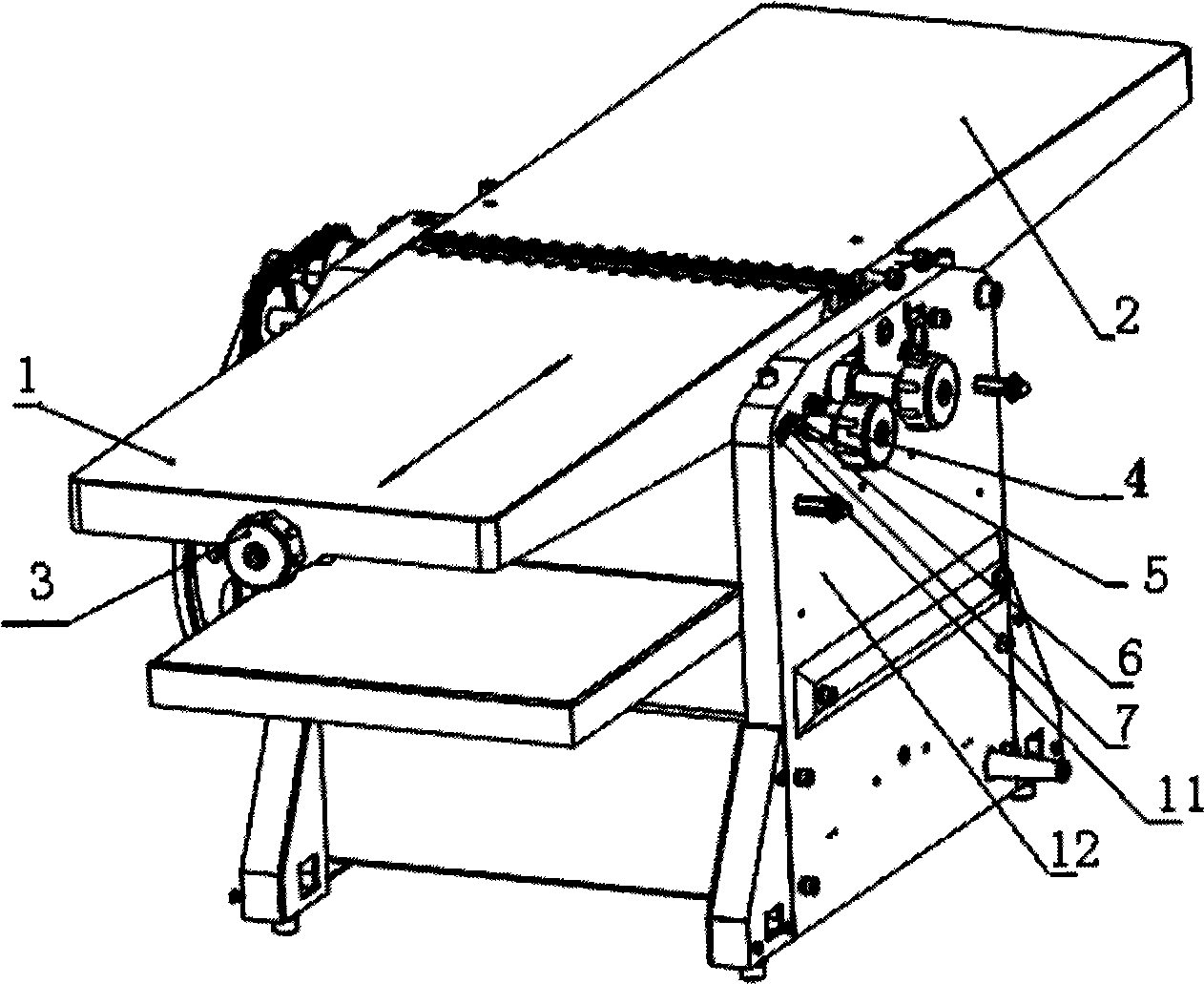 Dual-purpose flat compression planing machine for woodworking