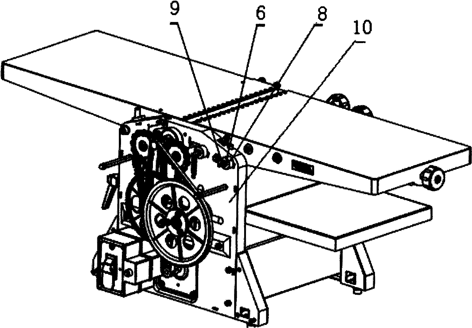 Dual-purpose flat compression planing machine for woodworking