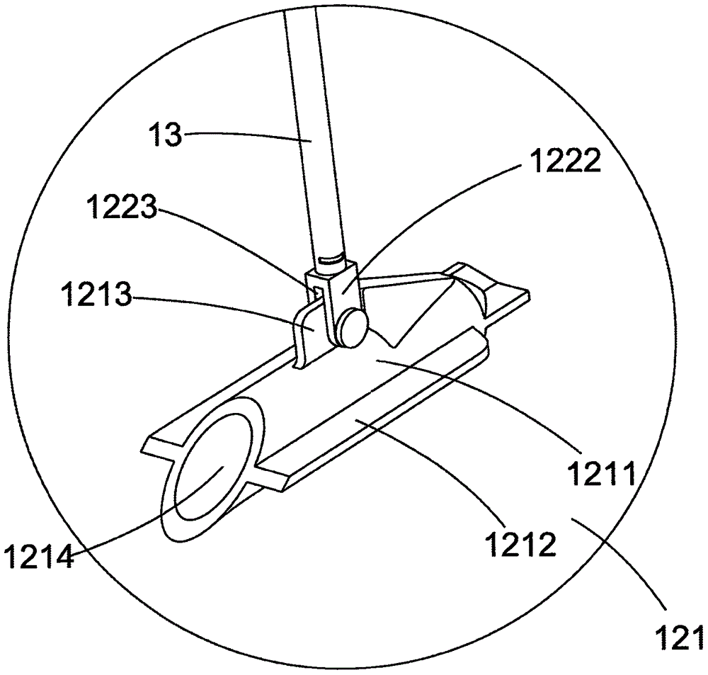 Supporting rod for tree supporting device