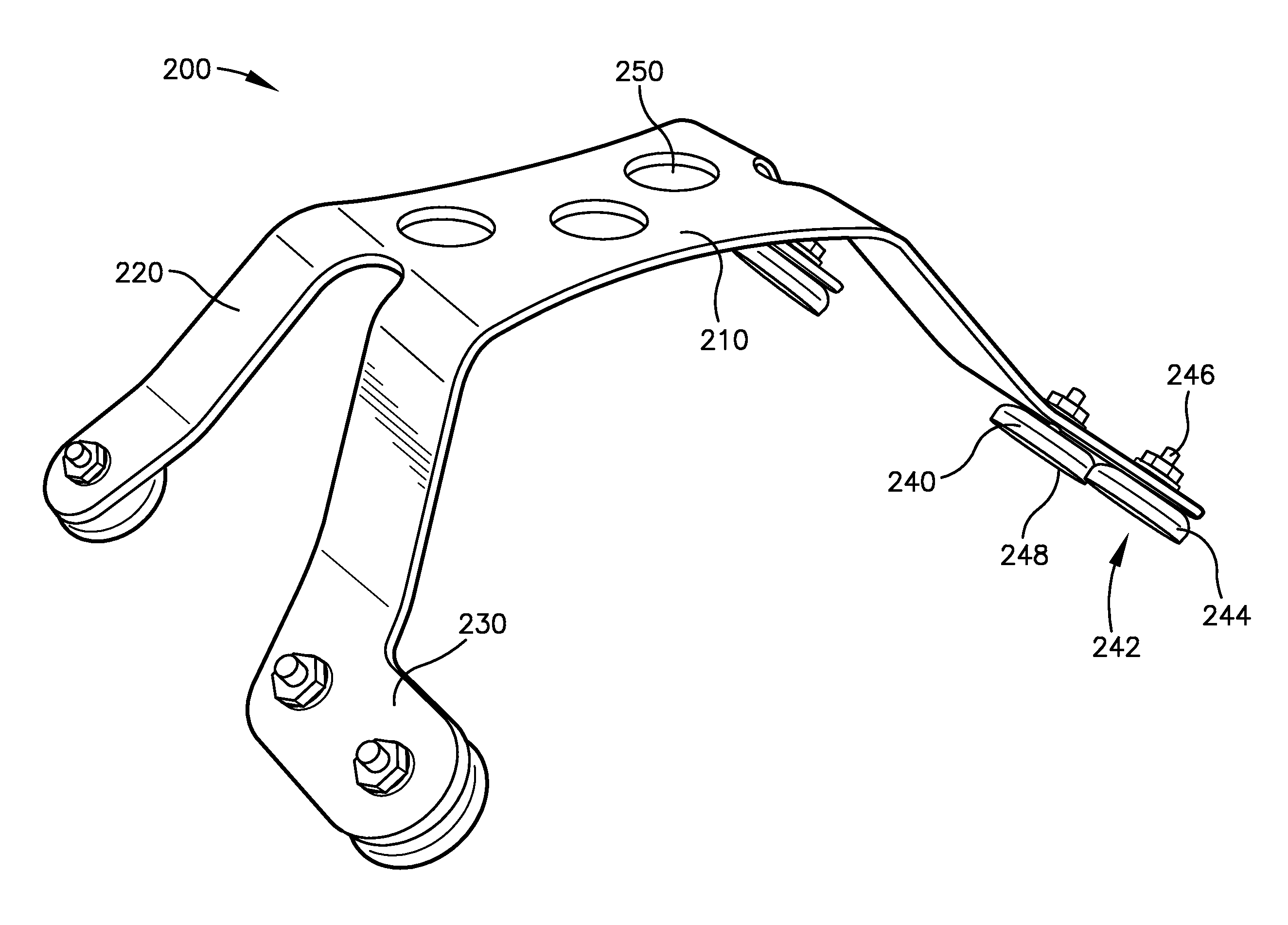 Cable Mounting Bracket Apparatus And System