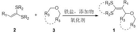 A kind of 3-alkoxy-1,1-dialkylthiopropene derivative and its synthesis method