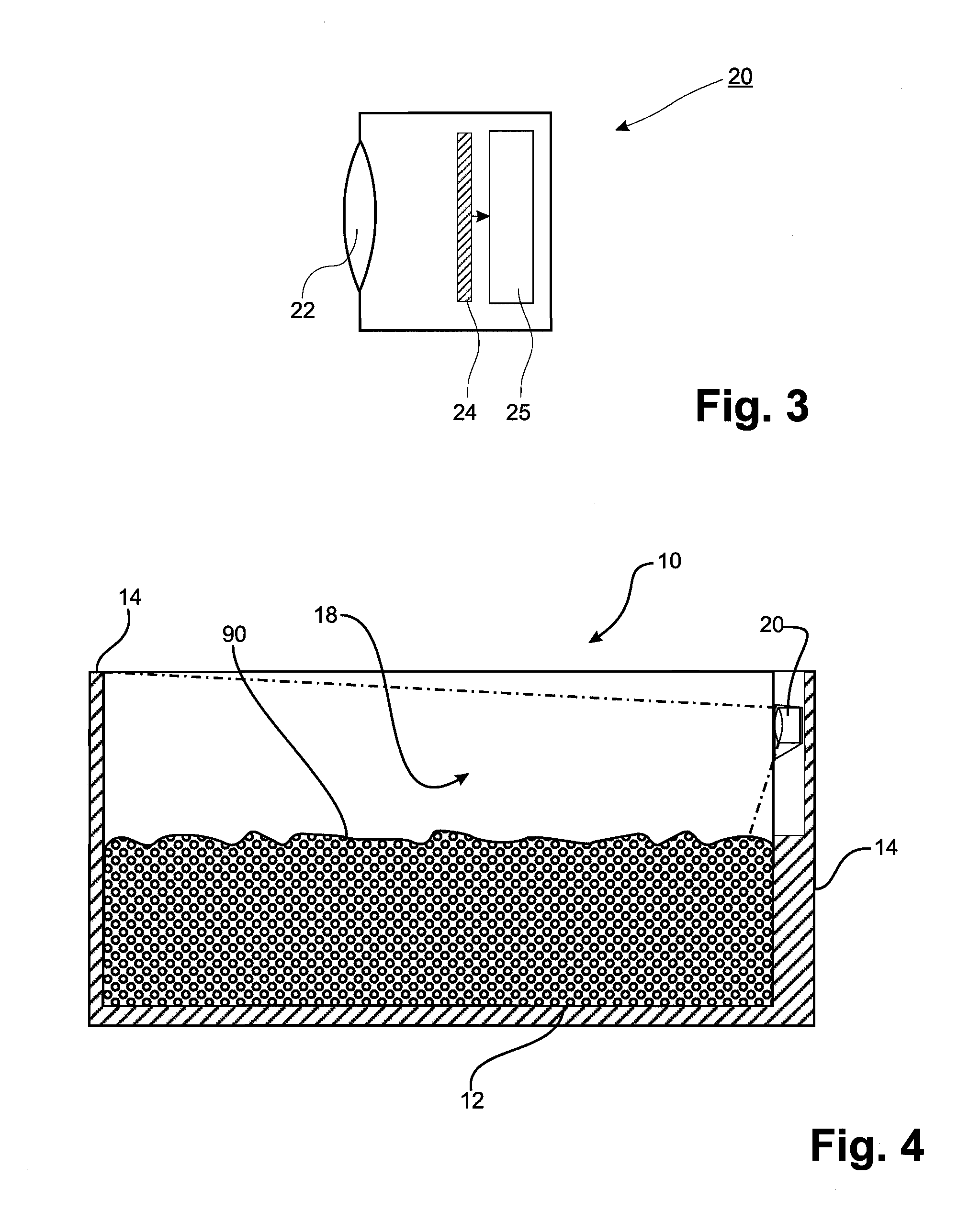 Method for dynamically detecting the fill level of a container, container therefor, and system for dynamically monitoring the fill level of a plurality of containers
