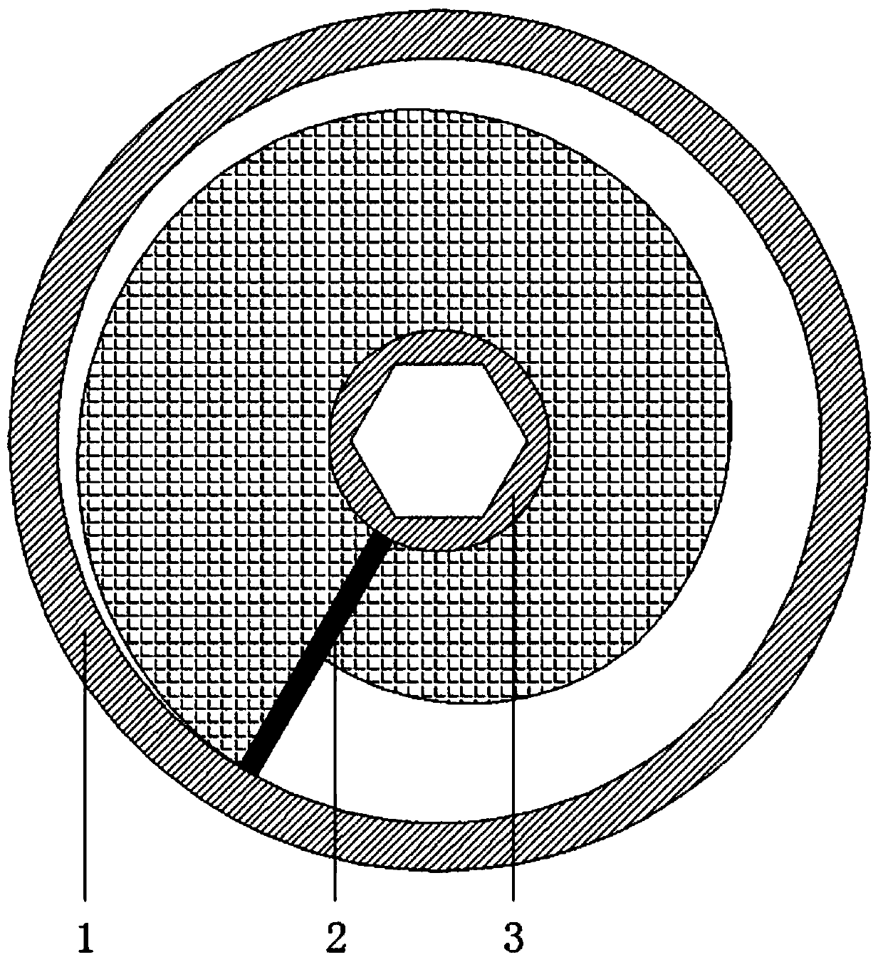 Broken shaft quick coupling for shield screw machine and method