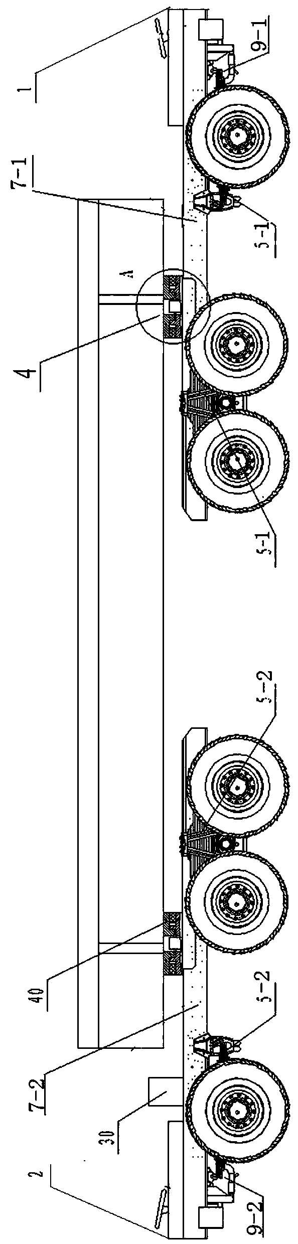 Railway T-beam special transport equipment