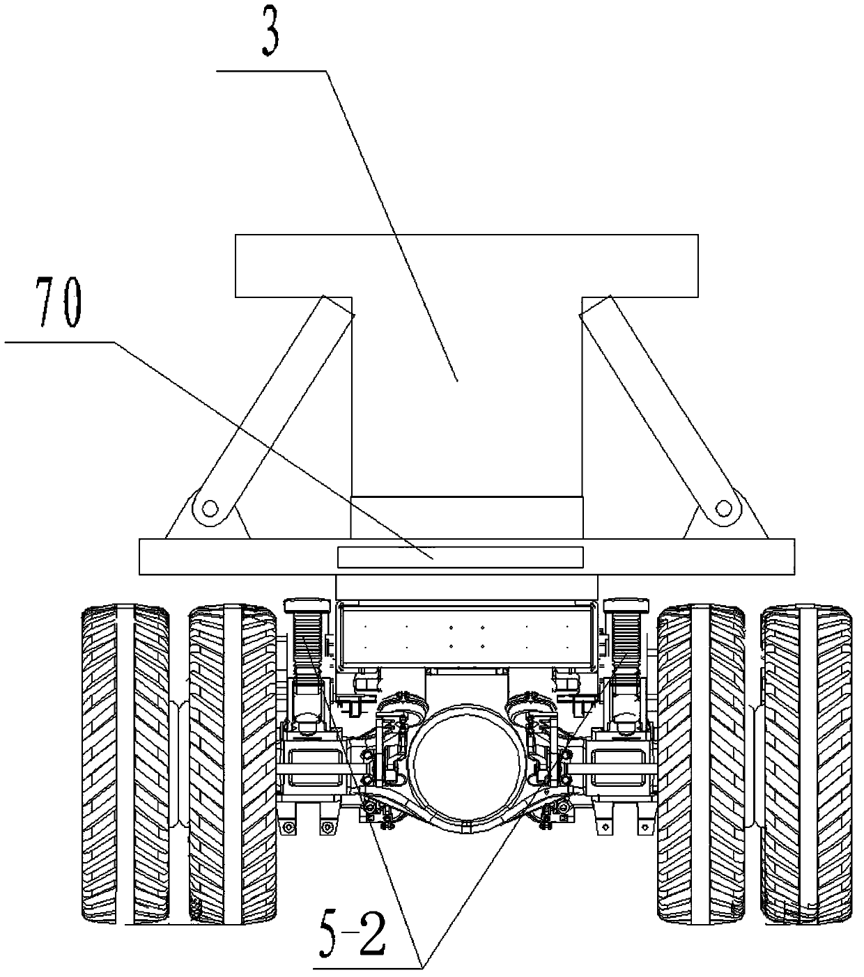 Railway T-beam special transport equipment