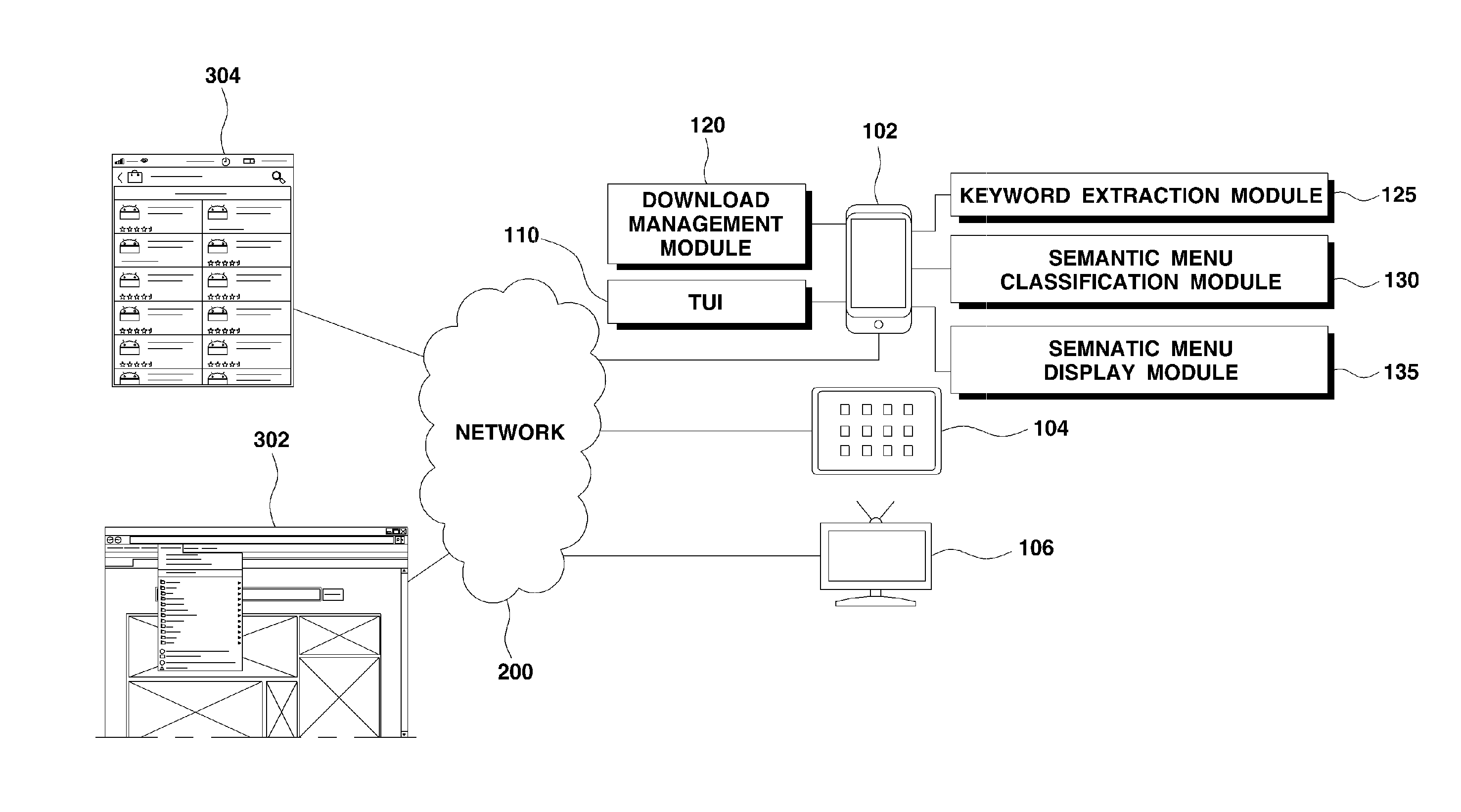 Menu configuration method and system of smart device