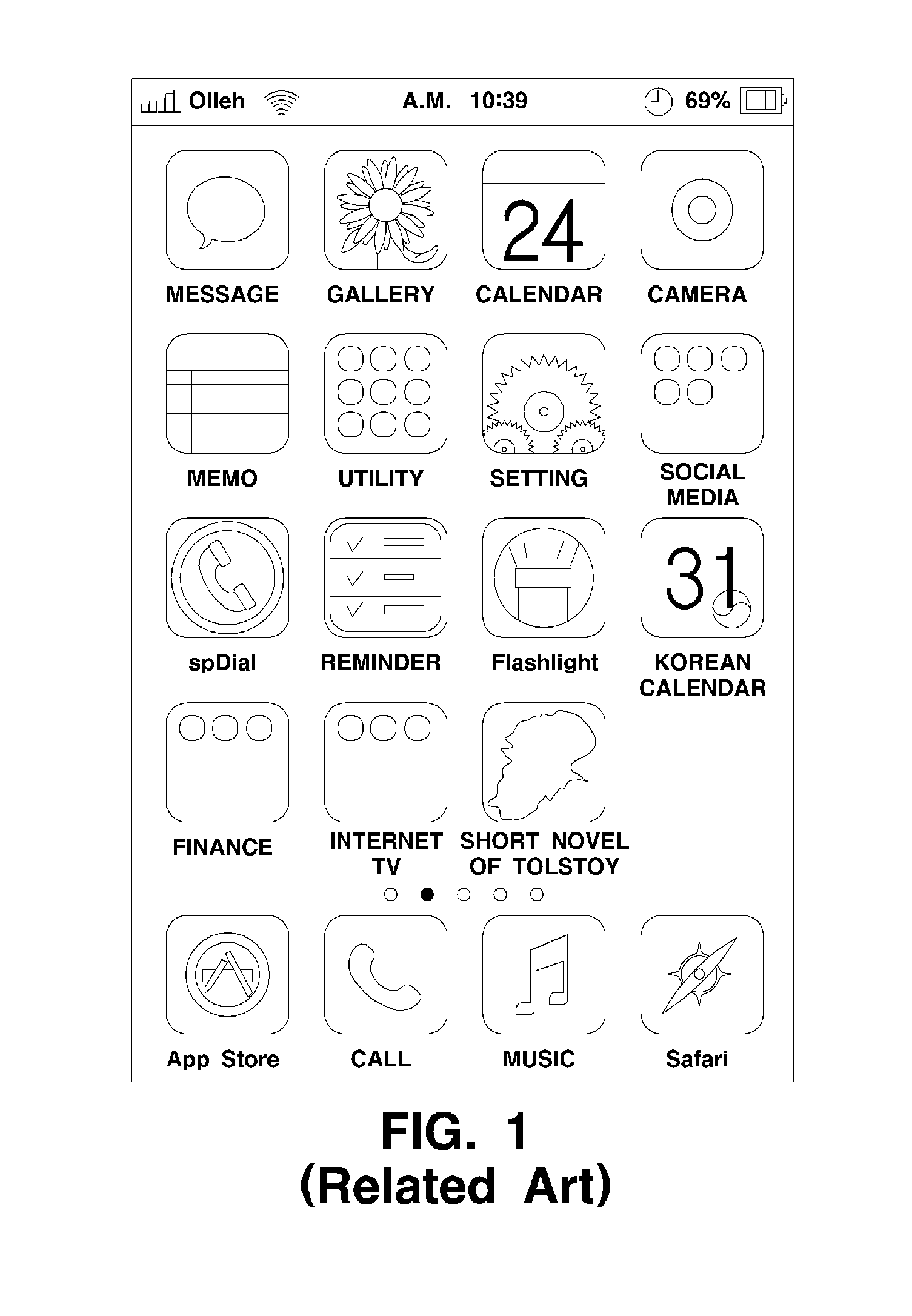 Menu configuration method and system of smart device