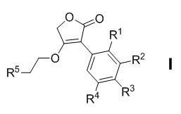 3-aryl-4-(2-glycosyl/amino ethyoxyl)-2(5H)-furanone compound, preparation method thereof and application thereof