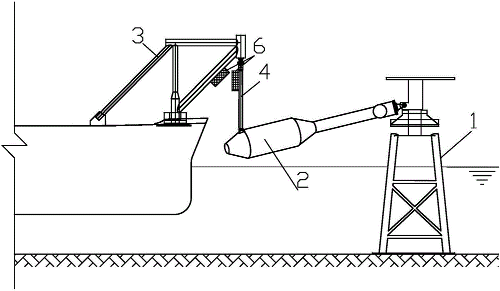 Improved damping type soft steel arm single-point mooring device