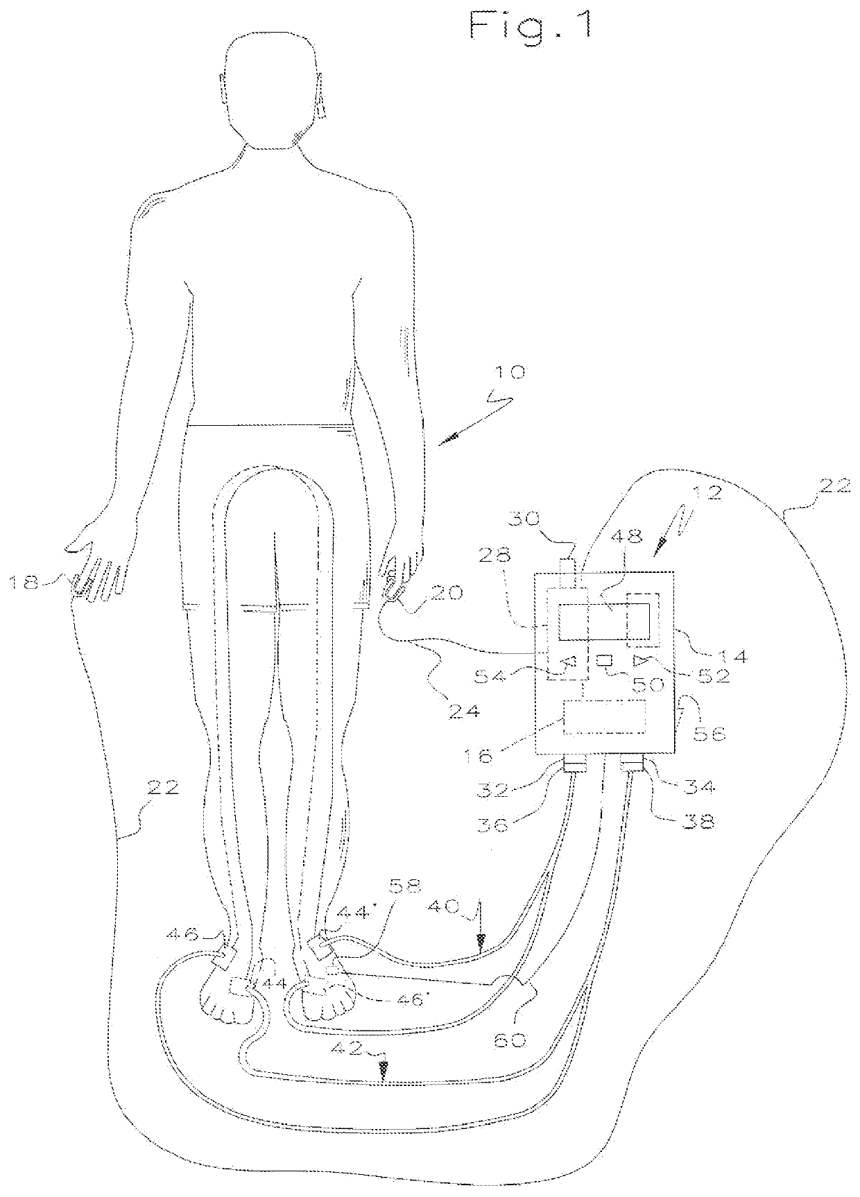 Interferential treatment with modified beat frequency