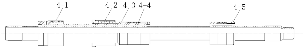 A one-pass pipe string layered water injection sand control backwashing device and a method