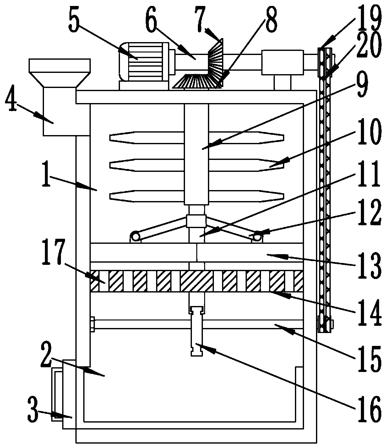 A pelletizing device for feed processing