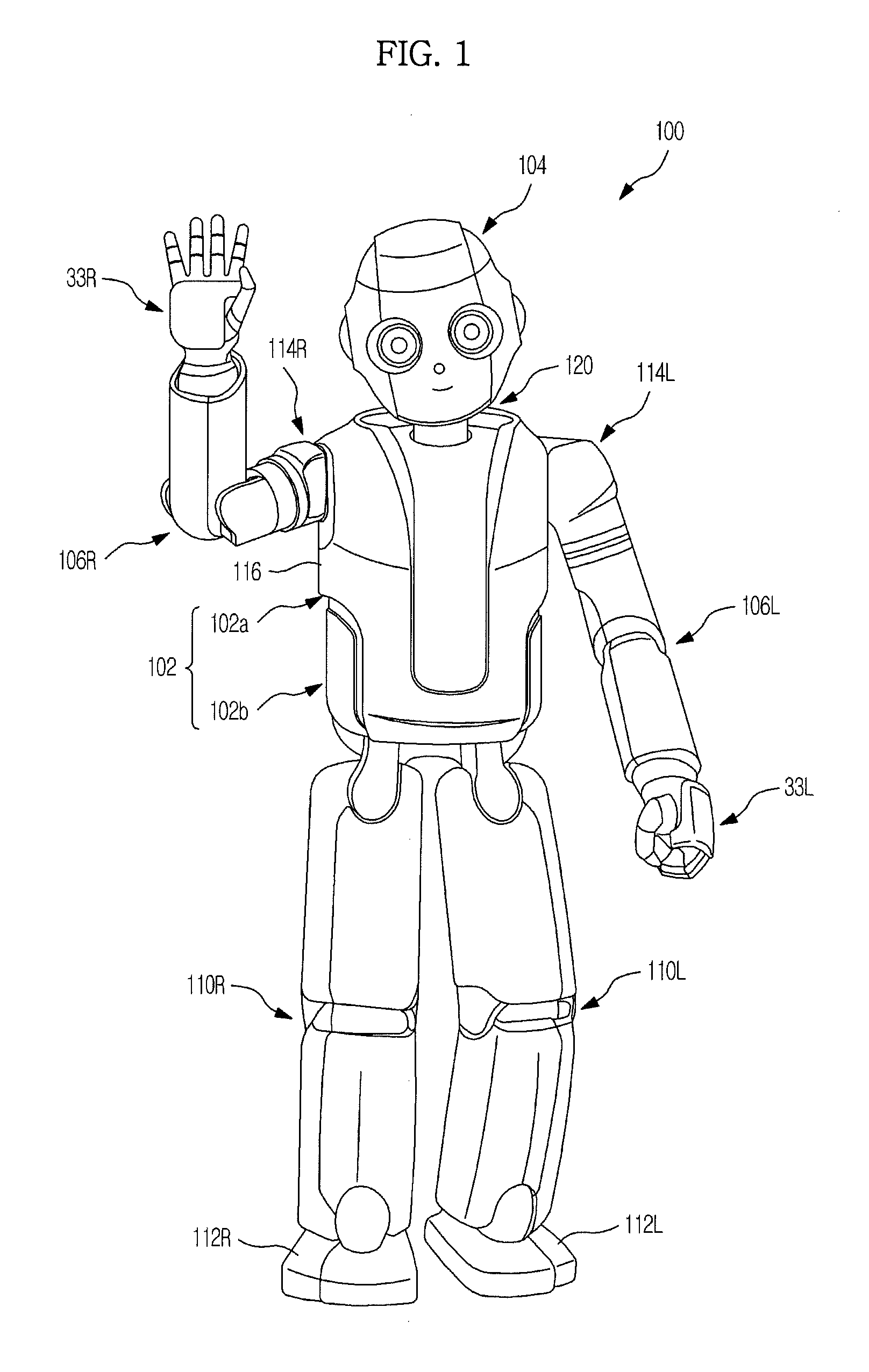 Humanoid robot and walking control method thereof