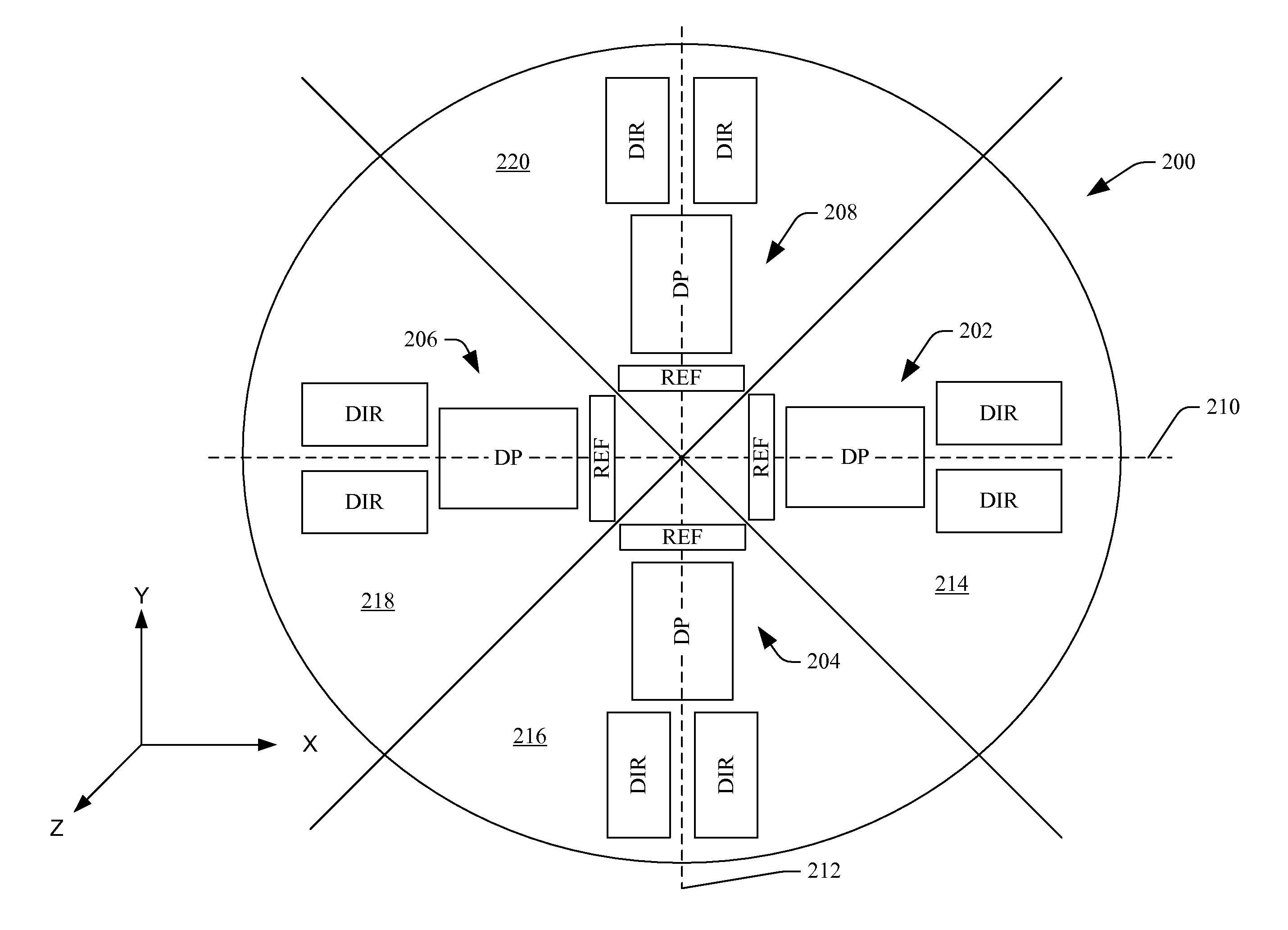 Wireless antenna for emitting conical radiation
