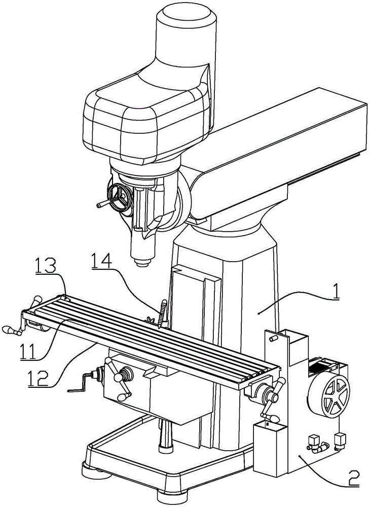 Milling machine structure